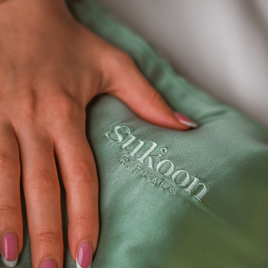 Sukoon Silk Pillowcase - Sage Green