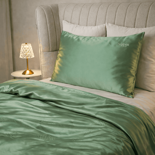 Sukoon Silk Pillowcase - Sage Green